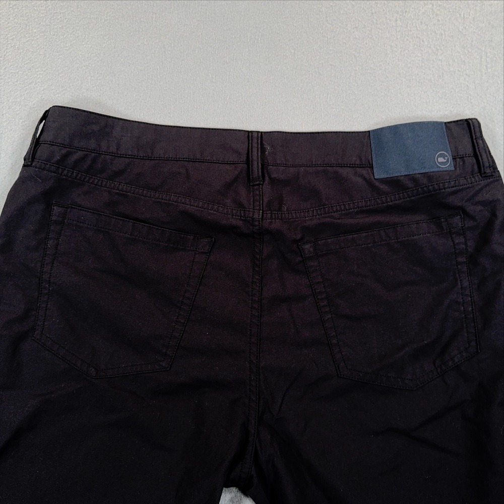 Vineyard Vines On-The-Go Performance Pants Mens 36x29 Black Chinos OTG